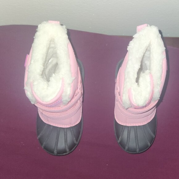 Cat & Jack Toddler Girls Denver Light Pink Waterproof  Snow Boots Toddler Size 9 - Picture 2 of 9